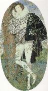 Nicholas Hilliard A Youth Leaning Against a Tree Among Roses Sweden oil painting artist